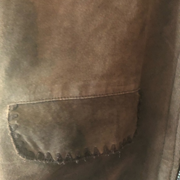Vintage J. Percy for Marvin Richards  for Brown Suede Jacket with Stitch Detail - Picture 3 of 9